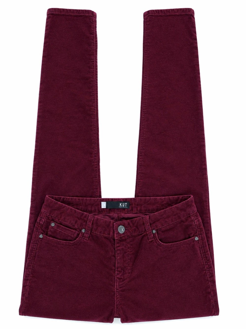 Kut from the Kloth Deep Wine Skinny Jeans size 8